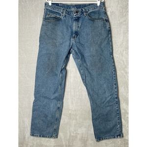 Men’s Wrangler Relaxed Fit Straight Denim Jeans 97601SB Blue Comfort W34 x L30